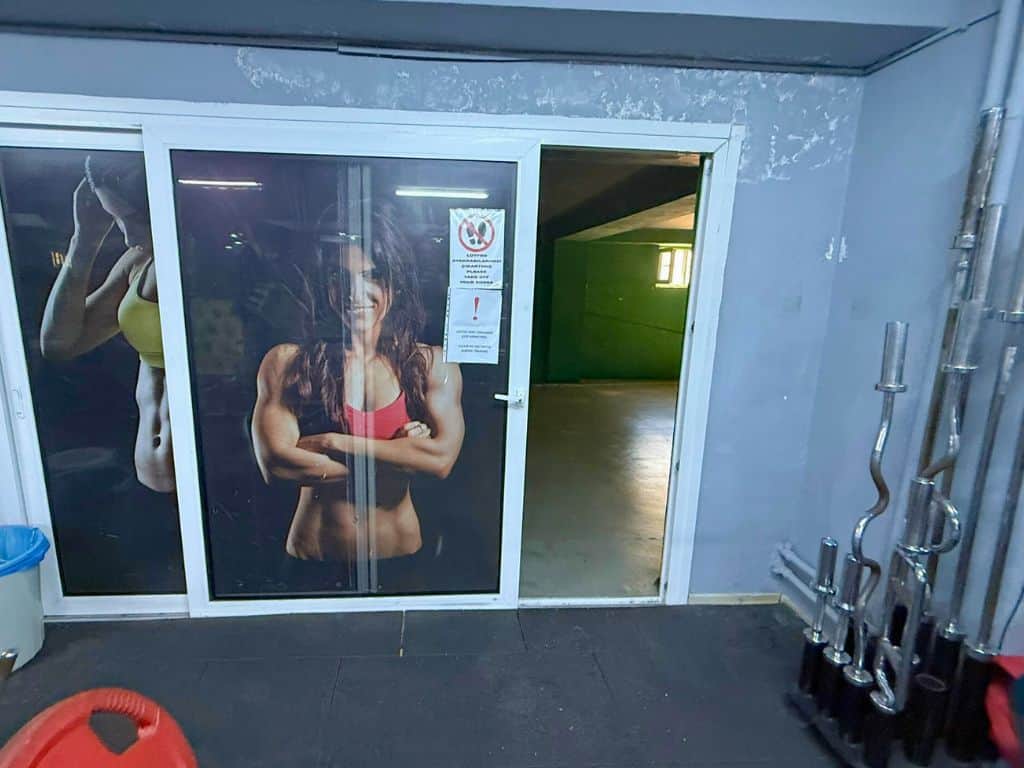 Pilates studio room under renovation