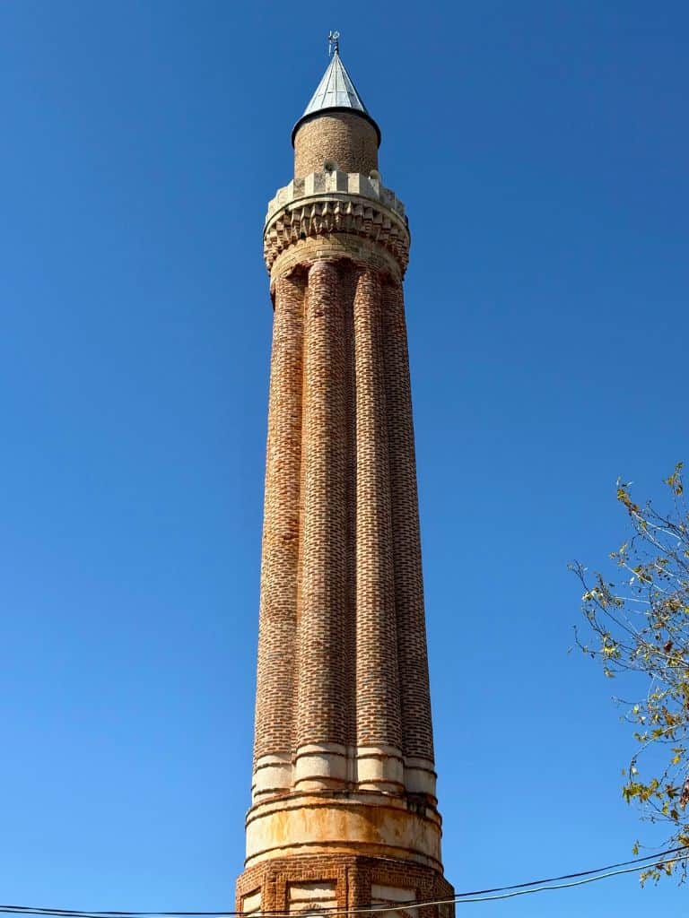 Yivli Minaret (the fluted minaret) in Antalya, Turkiye